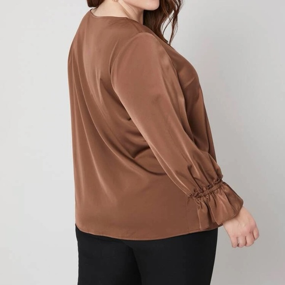 Plus - Silk Blouse - 3X - Picture 4 of 5